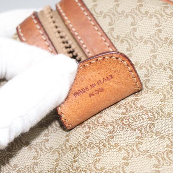 CELINE Macadam Canvas Boston Bag Beige - Picture 13 of 13